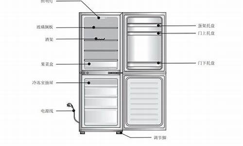 美的冰箱结构图矢量图_美的冰箱结构图矢量